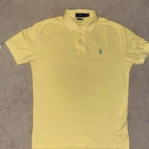 Men’s 3 button Polo by Ralph Lauren yellow size S